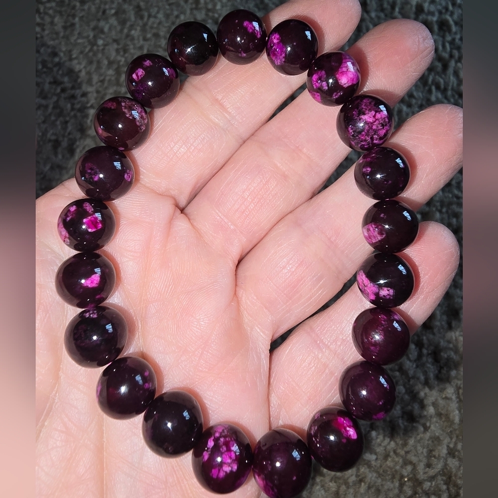 10mm Dark Red Jasper Bracelet ON SALE 🔥